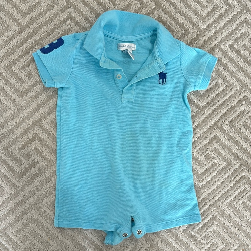 Ralph Lauren polo romper (9m)
